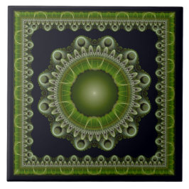 Fractal heldere mandala tegeltje