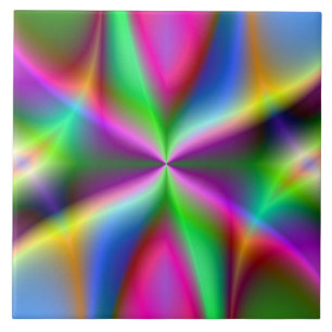 Fractal Hourglass Art Tegeltje