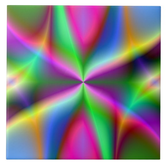 Fractal Hourglass Art Tegeltje (Voorkant)