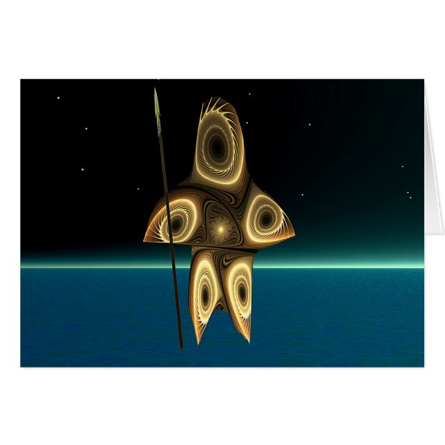 Fractal Inuit Hunter (Voorkant Horizontaal)