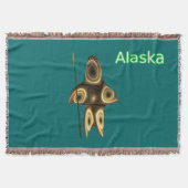 Fractal Inuit Hunter - Alaska Deken (Voorkant)