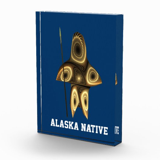 Fractal Inuit Hunter - Alaska Native Fotoblokken (Rechts)