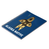 Fractal Inuit Hunter - Alaska Native Notitieboek (Linkerzijde)