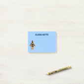 Fractal Inuit Hunter - Alaska Native Post-it® Notes (Op bureau)