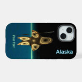 Fractal Inuit Hunter - Alaska OtterBox iPhone Case iPhone 15 Case (Achterkant horizontaal)