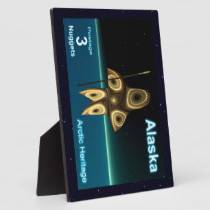 Fractal Inuit Hunter - Alaska Postage Fotoplaat