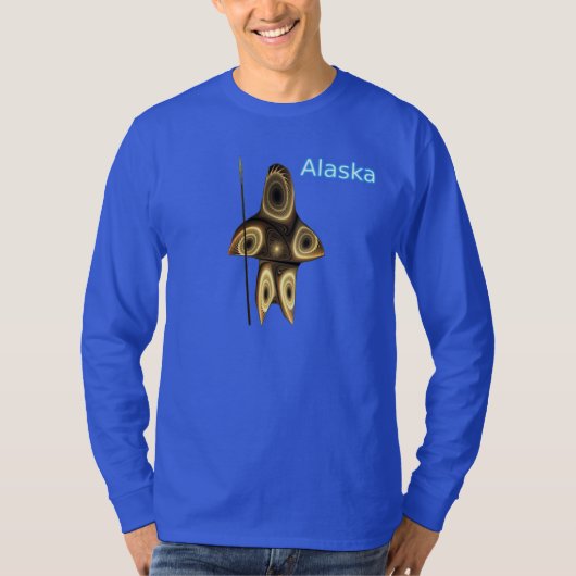 Fractal Inuit Hunter - Alaska T-shirt (Voorkant)