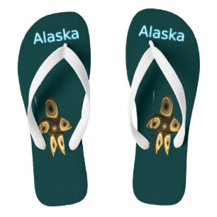 Fractal Inuit Hunter - Alaska Teenslippers