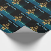 Fractal Inuit Hunter - Buon Natale Cadeaupapier (Hoek)