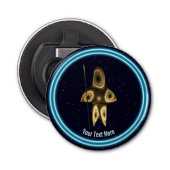 Fractal Inuit Hunter Button Flesopener (Voorkant)