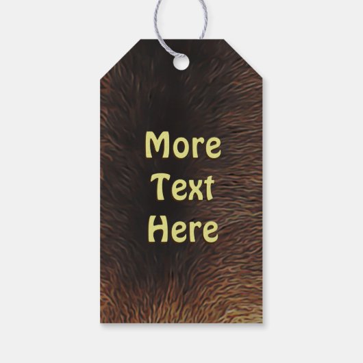 Fractal Inuit Hunter Cadeaulabel (Achterkant)