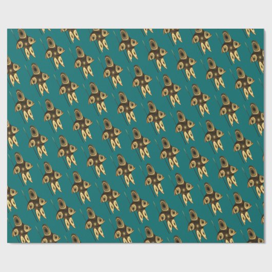 Fractal Inuit Hunter Cadeaupapier (Vlak)