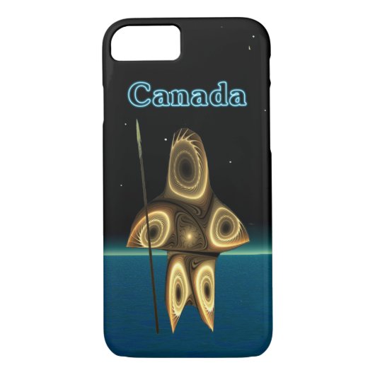 Fractal Inuit Hunter - Canada Case-Mate iPhone Case (Achterkant)