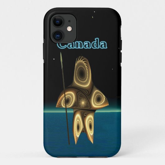 Fractal Inuit Hunter - Canada Case-Mate iPhone Case (Achterkant)