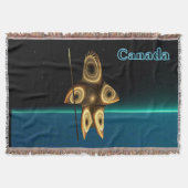Fractal Inuit Hunter - Canada Deken (Voorkant)