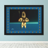Fractal Inuit Hunter Canvas Afdruk (Insitu (Houten vloer))