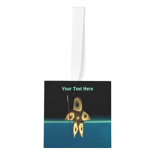 Fractal Inuit Hunter Decoratie (Voorkant)