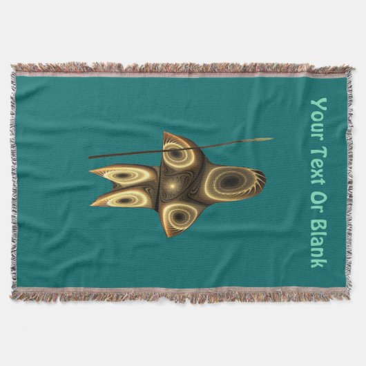 Fractal Inuit Hunter Deken (Voorkant)