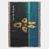 Fractal Inuit Hunter Deken (Voorkant Verticaal)