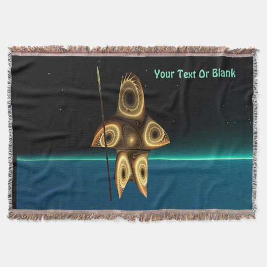 Fractal Inuit Hunter Deken (Voorkant)