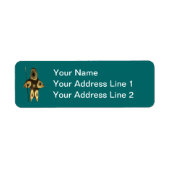 Fractal Inuit Hunter Etiket (Voorkant)