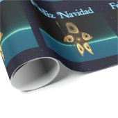 Fractal Inuit Hunter - Feliz Navidad Cadeaupapier (Rol Hoek)