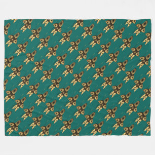 Fractal Inuit Hunter Fleece Deken