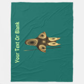 Fractal Inuit Hunter Fleece Deken (Voorkant)