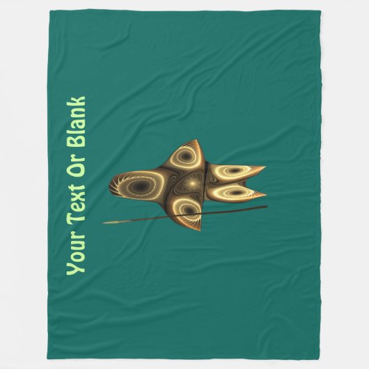 Fractal Inuit Hunter Fleece Deken (Voorkant)