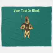 Fractal Inuit Hunter Fleece Deken (Voorkant (Horizontaal))