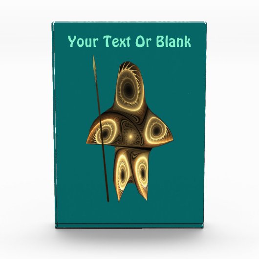 Fractal Inuit Hunter Fotoblokken (Voorkant)