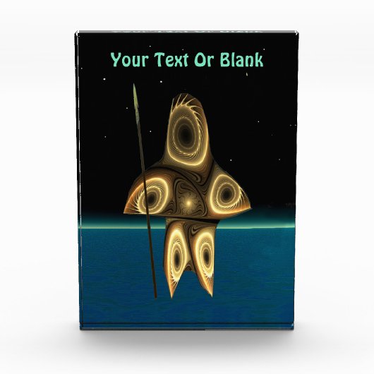 Fractal Inuit Hunter Fotoblokken (Voorkant)