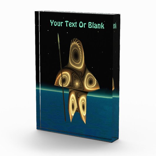 Fractal Inuit Hunter Fotoblokken (Rechts)