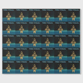 Fractal Inuit Hunter - Frohliche Weihnachten Cadeaupapier (Vlak)