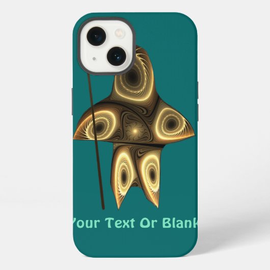 Fractal Inuit Hunter iPhone Hoesje (Achterkant)