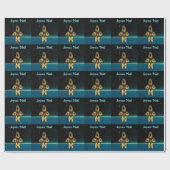 Fractal Inuit Hunter - Joyeux Noё l Cadeaupapier (Vlak)