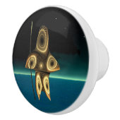 Fractal Inuit Hunter Keramische Knop (Rechts)