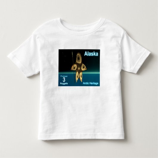 Fractal Inuit Hunter Kinder Shirts (Voorkant)