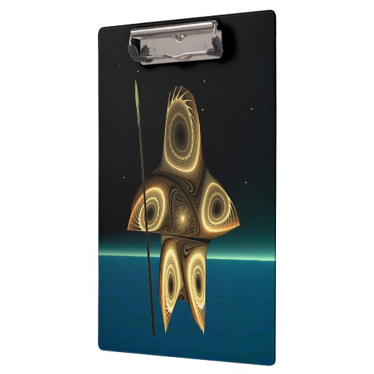 Fractal Inuit Hunter Klembord (Links)