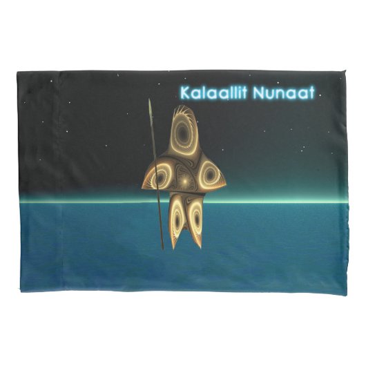 Fractal Inuit Hunter Kussensloop (Voorkant)