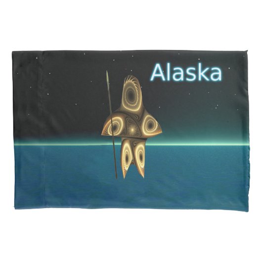 Fractal Inuit Hunter Kussensloop (Voorkant)