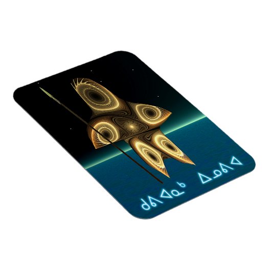 Fractal Inuit Hunter Magneet (Rechterzijde)