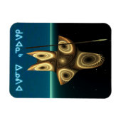 Fractal Inuit Hunter Magneet (Horizontaal)