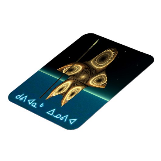 Fractal Inuit Hunter Magneet (Linkerzijde)