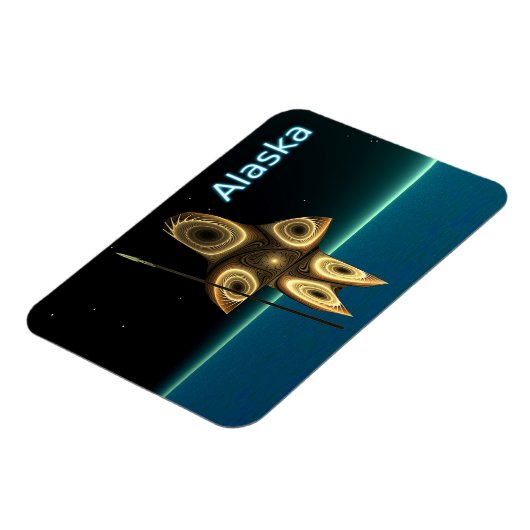 Fractal Inuit Hunter Magneet (Linkerzijde)