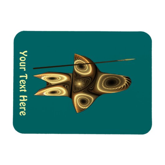 Fractal Inuit Hunter Magneet (Horizontaal)