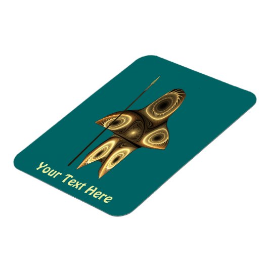 Fractal Inuit Hunter Magneet (Linkerzijde)