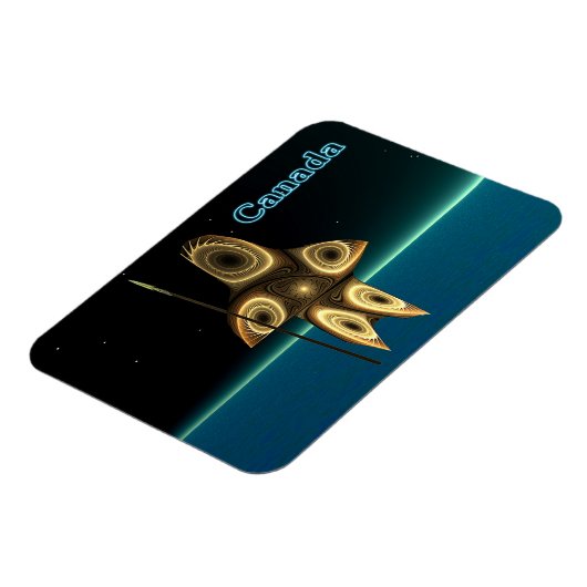 Fractal Inuit Hunter Magneet (Linkerzijde)