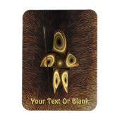 Fractal Inuit Hunter Magneet (Verticaal)