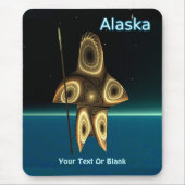 Fractal Inuit Hunter Muismat (Voorkant)